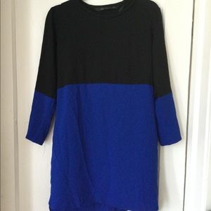 Zara Black and Blue Dress
